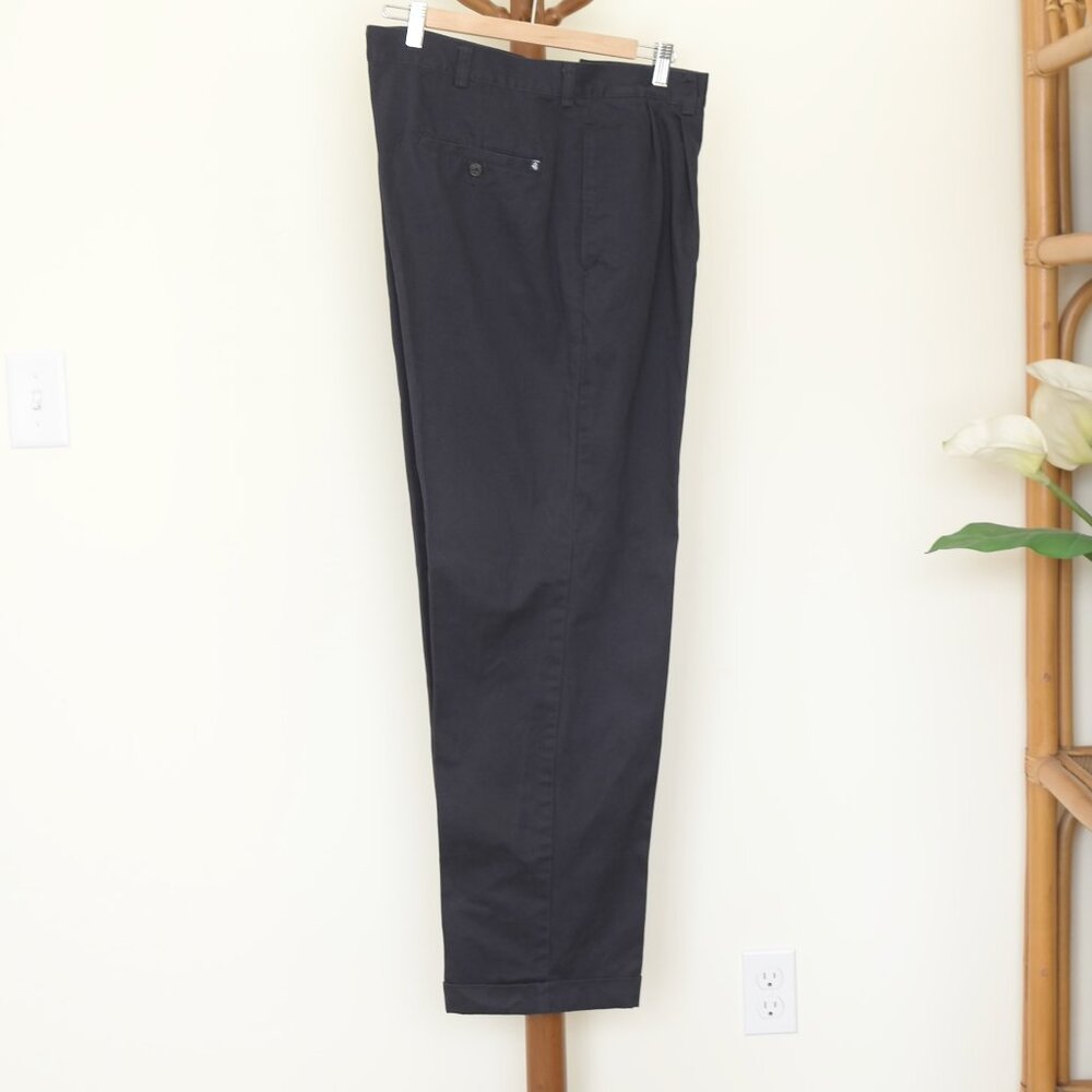 Brooks Brothers 100% Cotton Navy Men's Chino Pants 37X32